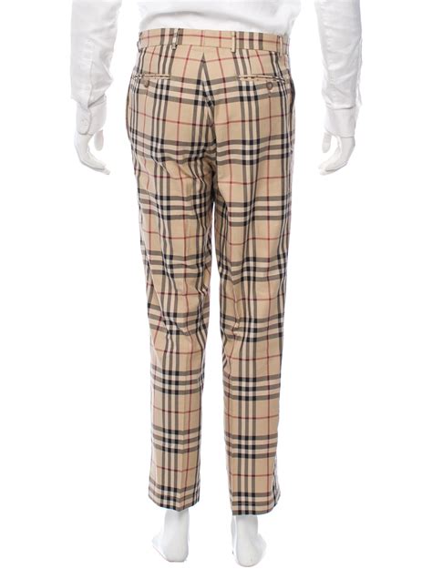 burberry mens black jeans|burberry nova check trousers men's.